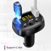 Transmițător FM Bluetooth 5.0 Kit auto Modulator MP3 Player Receptor audio wireless Mâini libere Încărcător rapid USB 3.1A USB AUX