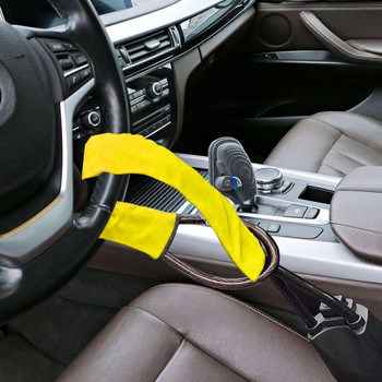 Заключване на волана на автомобила Предпазен колан Заключване против кражба Заключване на телено въже за автоматичен волан с 2 ключа за повечето автомобили Превозни средства SUV