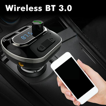 Handsfree Car Kit Πομπός Bluetooth FM Aux Modulator Audio MP3 Car 3.1A USB Charger Dual Quick Player Charge Car with K1A2