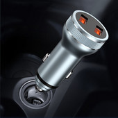 Adaptor pentru încărcător auto QC3.0 dual USB 36W Încărcare rapidă pentru iPhone 12 12Pro 12Mini Huawei Mate 40 OnePlus 8 Pro