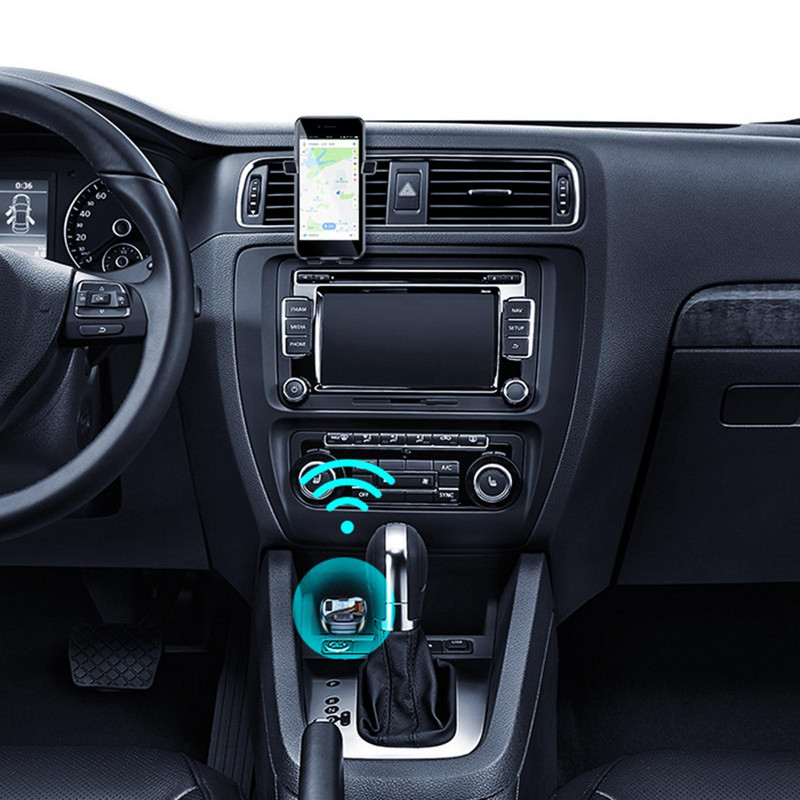 Transmițător FM Mâini libere Auto fără fir Bluetooth 5.1 Încărcător dublu FM QC3.0 Adaptor rapid Transmițător Audio USB Receptor MP3 E9T9
