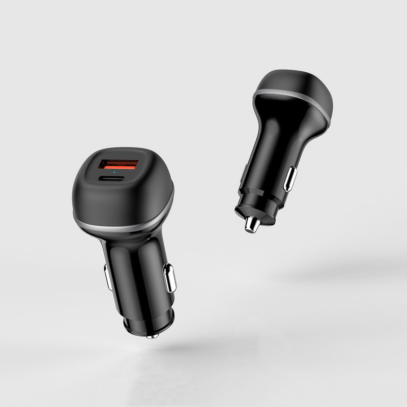 Φορτιστής αυτοκινήτου Αναπτήρας PD+QC Φορτιστής αυτοκινήτου One Drag Two Double Fast Charge Φορτιστής αυτοκινήτου Αναλώσιμα αυτοκινήτου Αξεσουάρ 1 ΤΕΜ