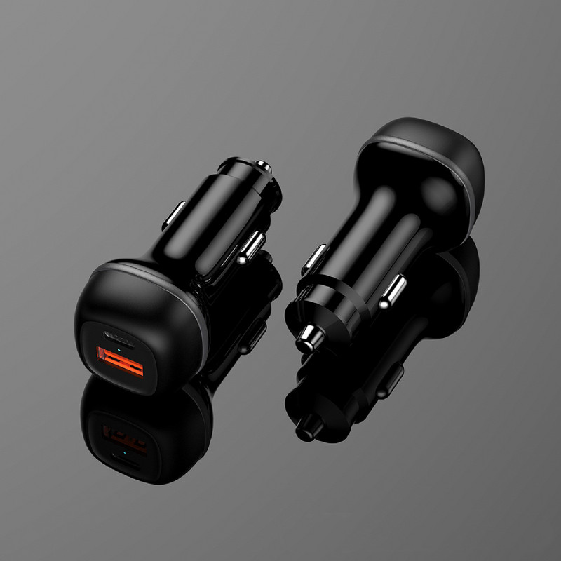 Φορτιστής αυτοκινήτου Αναπτήρας PD+QC Φορτιστής αυτοκινήτου One Drag Two Double Fast Charge Φορτιστής αυτοκινήτου Αναλώσιμα αυτοκινήτου Αξεσουάρ 1 ΤΕΜ