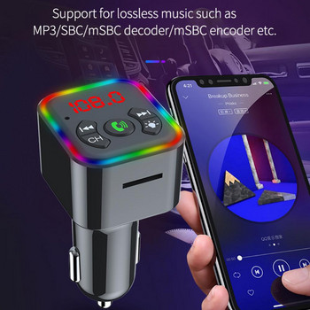 Drapop Car Bluetooth Transmitter 5V 3.1A Αναπτήρας αυτοκινήτου Φορτιστής Hands Free Κλήση MP3 Player Πομπός Fm Δέκτης ήχου