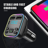 Ελαφρύς πομπός Bluetooth Αυτοκινήτου MP3 Player Ασύρματο ήχο USB Fast Disk Δέκτης πολλαπλών λειτουργιών φόρτιση Handsfree U Mp3 Play E9N3