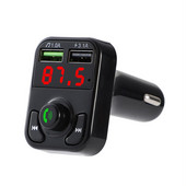 Transmițător FM auto USB dual Cartelă mâini libere Bluetooth Auto Mp3 Player