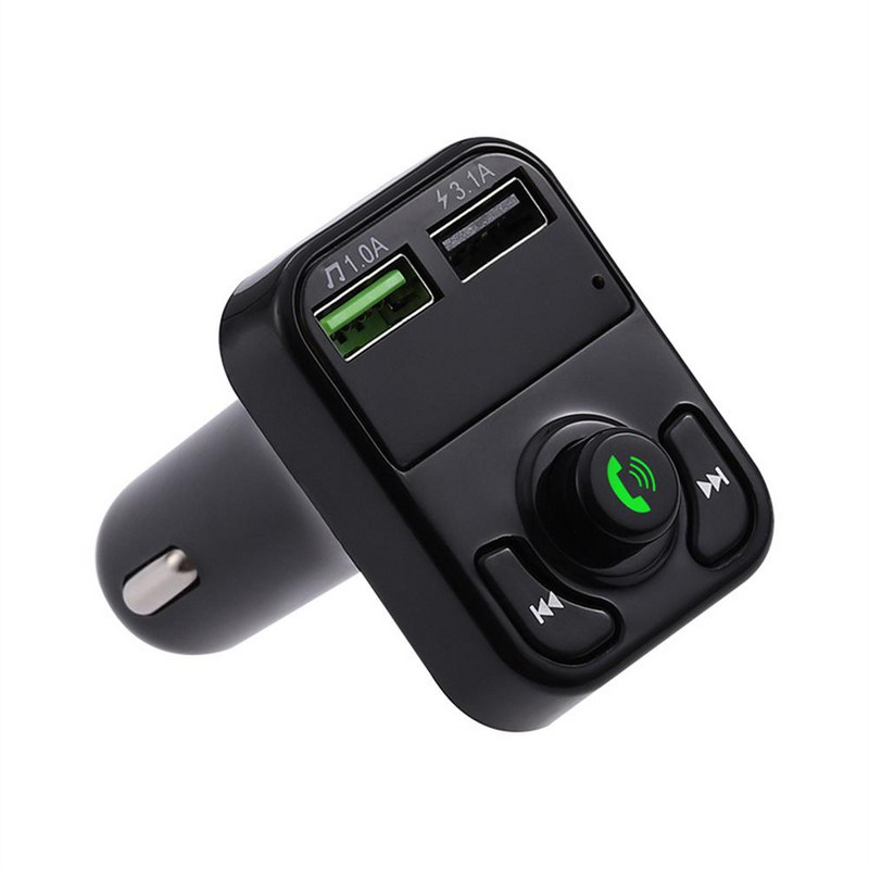 Transmițător FM auto USB dual Cartelă mâini libere Bluetooth Auto Mp3 Player