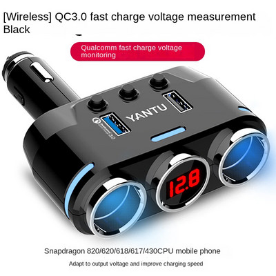 B39 kahe USB kolme pordiga 100 W 3,1 mA juhtmeta autolaadija sigaretisüütaja auto DVR GPS MP3 jaoks