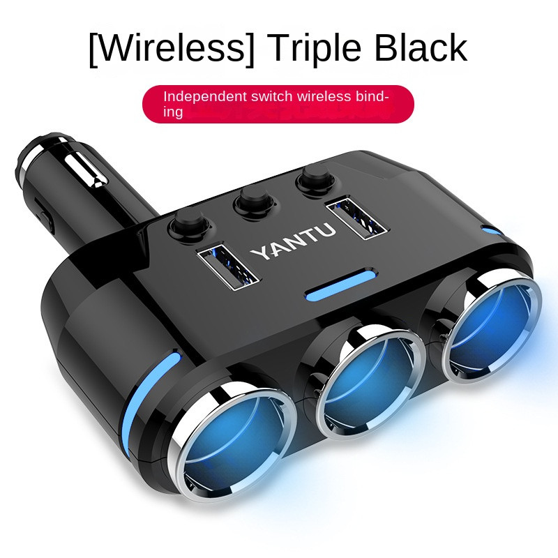 B39 kahe USB kolme pordiga 100 W 3,1 mA juhtmeta autolaadija sigaretisüütaja auto DVR GPS MP3 jaoks