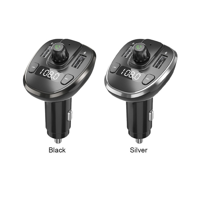 Încărcător de mașină Porturi USB duale Adaptor de alimentare Compatibil Bluetooth Display LED Încărcător de mașină stereo Accesorii electronice pentru automobile