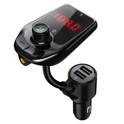 JaJaBor FM saatja AUX helivastuvõtja TF Card U Disk Play Dual USB autolaadija handsfree Bluetooth-ühilduv 5.0 autokomplekt