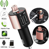 Transmițător FM fără fir Bluetooth Kit Mâini libere Adaptor Încărcător Player Auto MP3 Auto Modulator Auto 3.4A USB Dual Radio