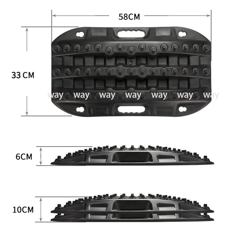 Super-čvrsta najlonska daska za vuču od 58 cm za pomoć u hitnim slučajevima Gusjenice mini veličine za spašavanje izvan ceste, pijeska, blata i snijega