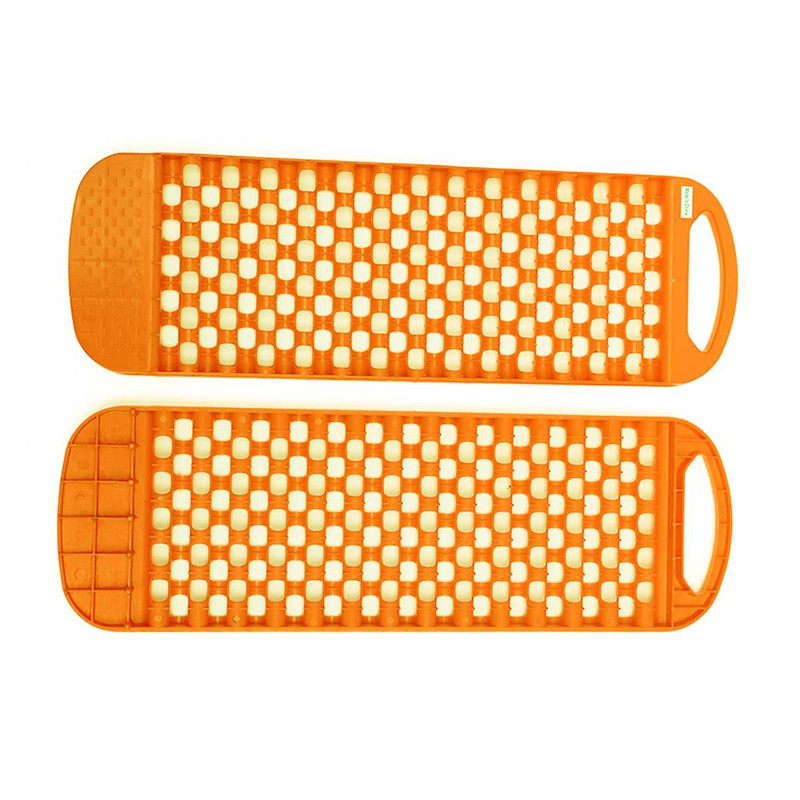 2 bucăți 63 cm plăci de tracțiune de recuperare a mașinii de urgență covoraș de tracțiune pentru șenile de dimensiuni minime pentru salvarea pe zăpadă în teren, nisip, noroi