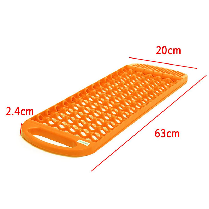 2 bucăți 63 cm plăci de tracțiune de recuperare a mașinii de urgență covoraș de tracțiune pentru șenile de dimensiuni minime pentru salvarea pe zăpadă în teren, nisip, noroi