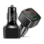 Încărcător auto USB C 20W PD Adaptor telefoane mobile cu încărcare rapidă pentru iPhone Samsung Xiaomi Huawei 4 porturi Încărcător auto USB Quick C Y0B3