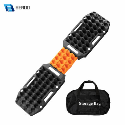 Multifunctional Recovery Traction Mat for 4X4 ATV SUV Off-Road Boards with Jack Lift Base Mud Sand Snow Emergency Tire Ladders
