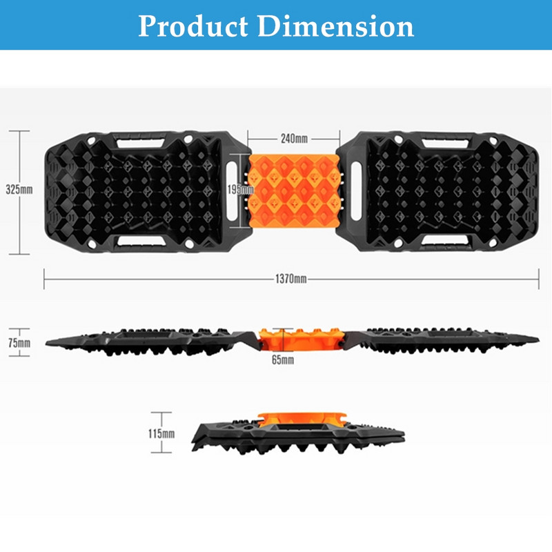 Multifunktsionaalne taastav veojõumatt 4X4 ATV maasturite maastikulaudadele koos Jack Lift Base Mud Liiva Lume Avariirehvi redeliga