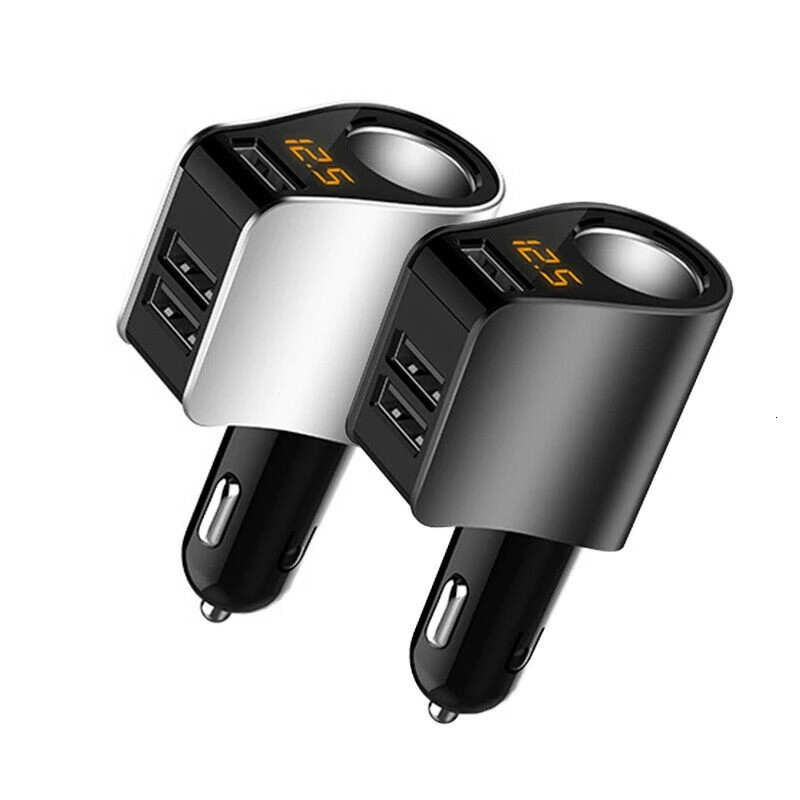 12V-24V Distribuitor de priză pentru brichetă auto Încărcător USB automat 3 Încărcare USB Prize pentru brichetă Adaptor de alimentare