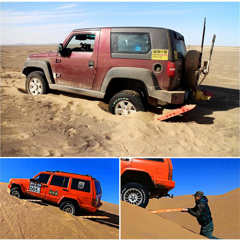 105*28CM Recuperare tracțiune șenile Scară pentru anvelope pentru extracția vehiculelor de zăpadă cu nisip Covorașe de tracțiune pentru plăci pentru orificii de noroi off-road/1 buc
