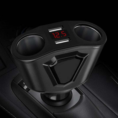 Auto 2Usb 2 sigaretisüütaja toitelaadija 12-24V 5V 3,1A kiirlaadimine mobiiltelefoni arvutikaamera laadimiseks