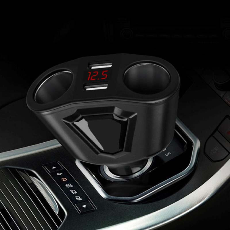 Auto 2Usb 2 sigaretisüütaja toitelaadija 12-24V 5V 3,1A kiirlaadimine mobiiltelefoni arvutikaamera laadimiseks