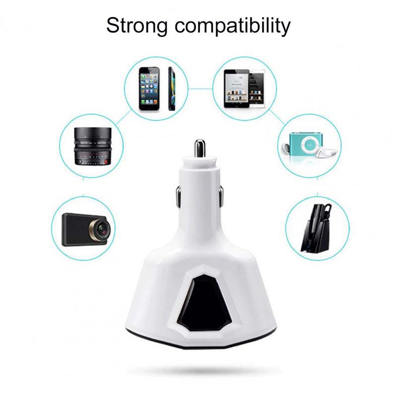 Auto 2Usb 2 sigaretisüütaja toitelaadija 12-24V 5V 3,1A kiirlaadimine mobiiltelefoni arvutikaamera laadimiseks