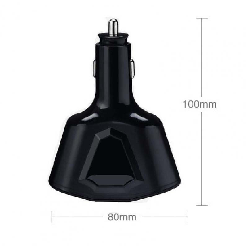 Auto 2Usb 2 sigaretisüütaja toitelaadija 12-24V 5V 3,1A kiirlaadimine mobiiltelefoni arvutikaamera laadimiseks