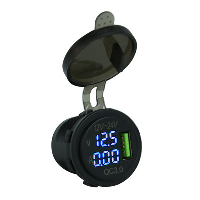 Ofertă caldă Încărcător auto USB multifuncțional 5V 3A QC 3.0 Adaptor priză pentru încărcător auto USB cu capac de praf pentru barcă de motocicletă