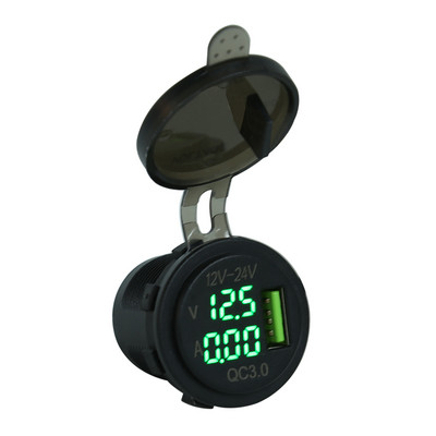 Ofertă caldă Încărcător auto USB multifuncțional 5V 3A QC 3.0 Adaptor priză pentru încărcător auto USB cu capac de praf pentru barcă de motocicletă