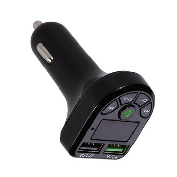 E5 Car Kit Συσκευή αναπαραγωγής MP3 Πομπός FM Auto AUX ασύρματος διαμορφωτής αυτοκινήτου Ραδιόφωνο USB Τηλεχειριστήριο φορτιστή αυτοκινήτου