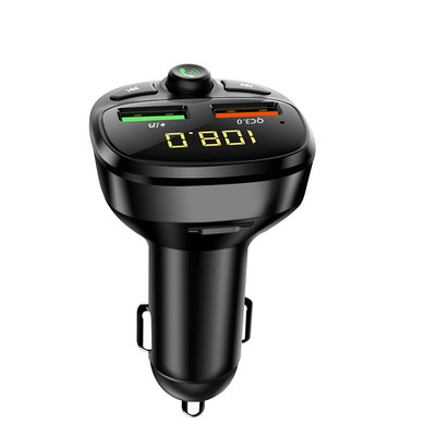 Player MP3 auto Transmițător audio fără fir Adaptor audio radio auto compatibil Bluetooth cu încărcător rapid USB