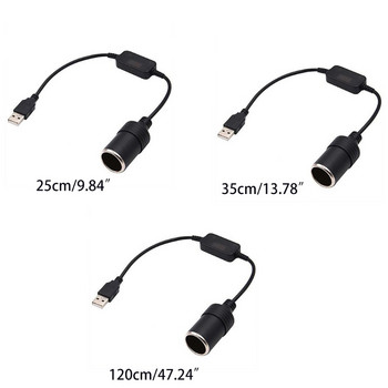Кабел за преобразуване на USB към постоянен ток 5V към 12V за запалки Рекордер за шофиране GPS E-Dog
