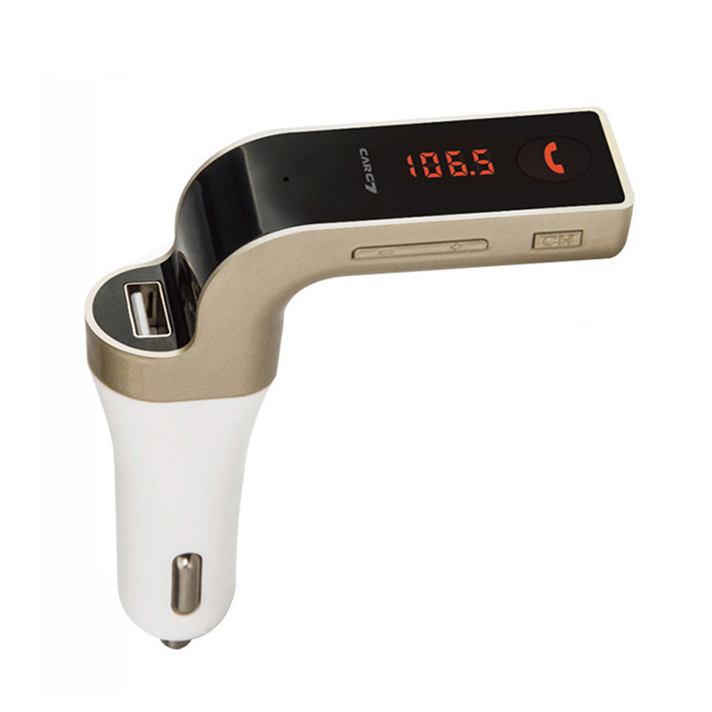 Transmițător FM Bluetooth 5.0 Încărcător rapid de mașină USB dublu Receptor audio fără mâini fără fir Player MP3 automat Transmițător FM