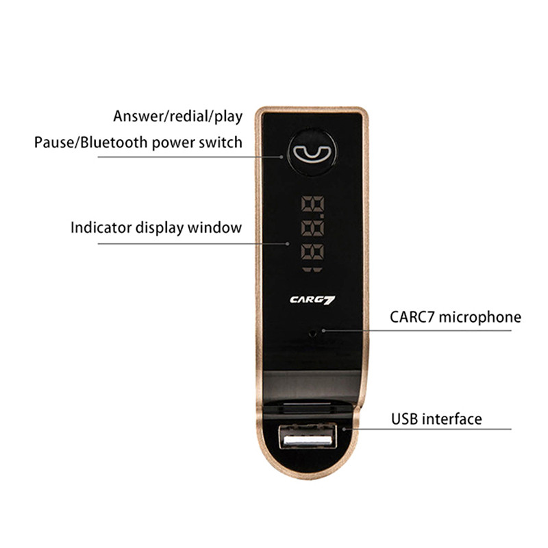 Transmițător FM Bluetooth 5.0 Încărcător rapid de mașină USB dublu Receptor audio fără mâini fără fir Player MP3 automat Transmițător FM