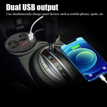 Συσκευή αναπαραγωγής MP3 χωρίς απώλειες αυτοκινήτου, χωρίς απώλειες, πομπός Bluetooth 5.0 FM Ασύρματο τηλεχειριστήριο Διπλή θύρα USB διπλής θύρας αναπτήρα