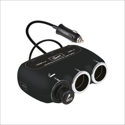 12-24 V auto multifunktsionaalne laadija auto sigaretisüütaja kahe USB-pordiga nutikas kiirlaadimine koos auto pingetuvastusega