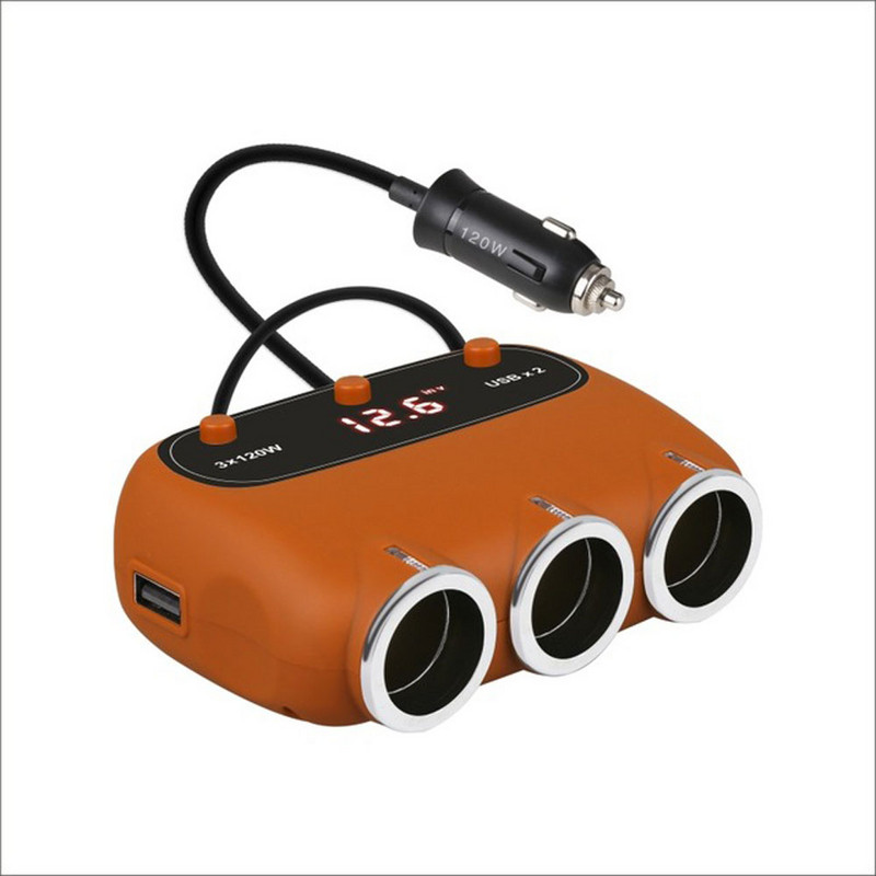 12-24 V auto multifunktsionaalne laadija auto sigaretisüütaja kahe USB-pordiga nutikas kiirlaadimine koos auto pingetuvastusega