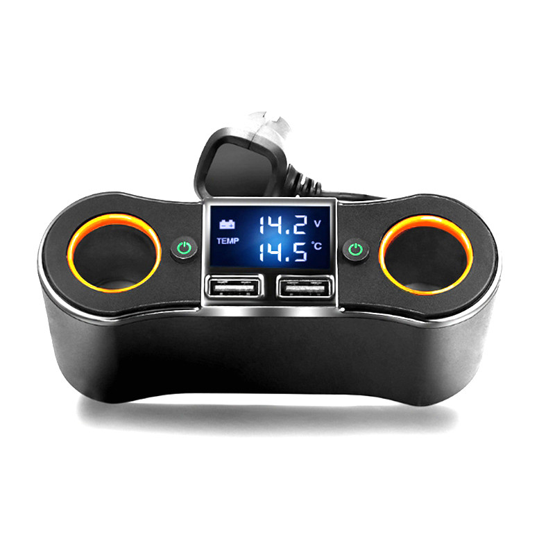 NB02 Dual USB Two Ports 80W 5V 3,1mA Φορτιστής αυτοκινήτου Αναπτήρας για DVR αυτοκινήτου GPS Κινητό τηλέφωνο