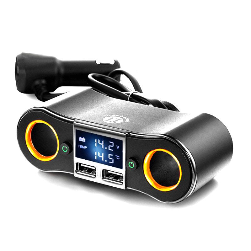 NB02 Dual USB Two Ports 80W 5V 3,1mA Φορτιστής αυτοκινήτου Αναπτήρας για DVR αυτοκινήτου GPS Κινητό τηλέφωνο