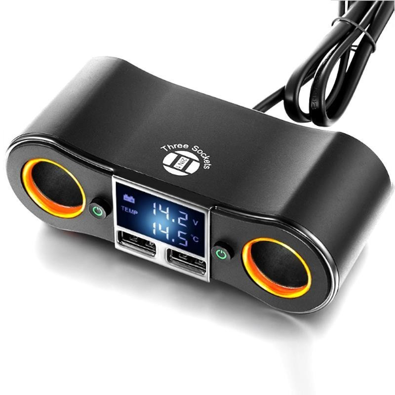 NB02 Dual USB Two Ports 80W 5V 3,1mA Φορτιστής αυτοκινήτου Αναπτήρας για DVR αυτοκινήτου GPS Κινητό τηλέφωνο