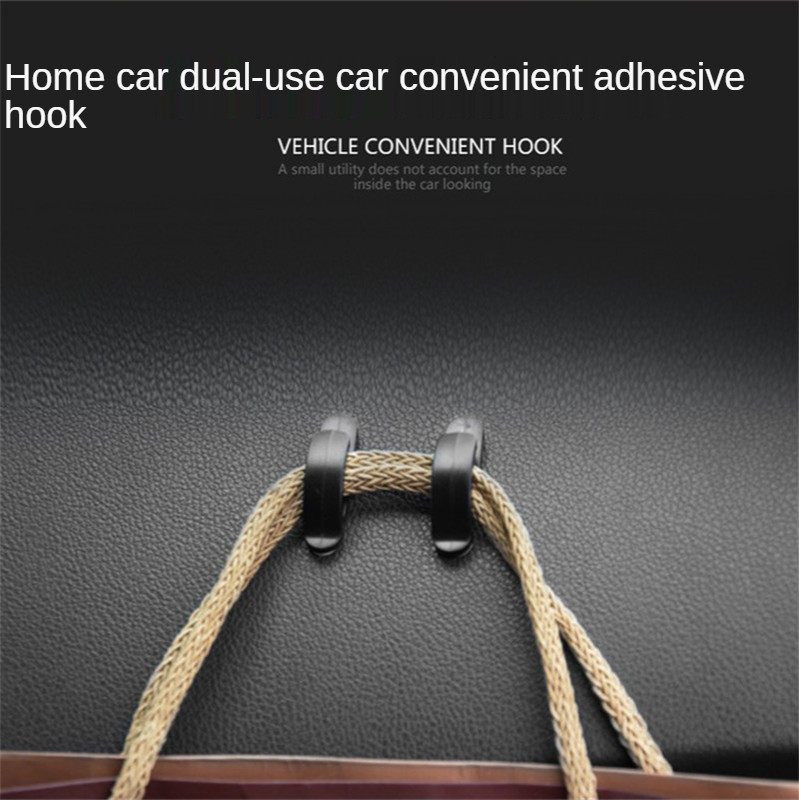 Uus stiil kõrge kvaliteediga 4 tk Mugav must auto maastur auto veoauto isekleepuv konksu riidekott rahakoti hoidja