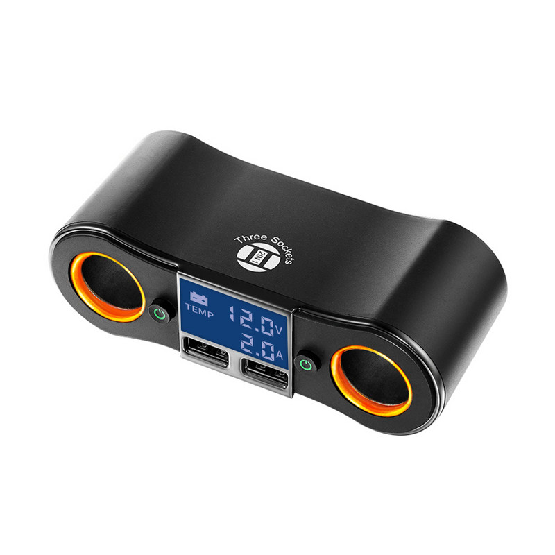 CDEN φορτιστής αυτοκινήτου γρήγορης φόρτισης διαχωριστής αναπτήρα αυτοκινήτου USB QC3.0 ανίχνευσης ρεύματος μετασχηματιστής τάσης αυτοκινήτου