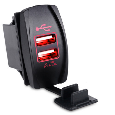 Urbanroad 12-24V veekindel paat mootorratas auto kahe USB pordiga laadija pistikupesa usb auto sigaretituli 2 pordiga adapter 3.1A