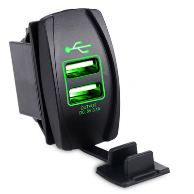 Urbanroad 12-24V veekindel paat mootorratas auto kahe USB pordiga laadija pistikupesa usb auto sigaretituli 2 pordiga adapter 3.1A
