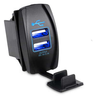 Urbanroad 12-24V veekindel paat mootorratas auto kahe USB pordiga laadija pistikupesa usb auto sigaretituli 2 pordiga adapter 3.1A