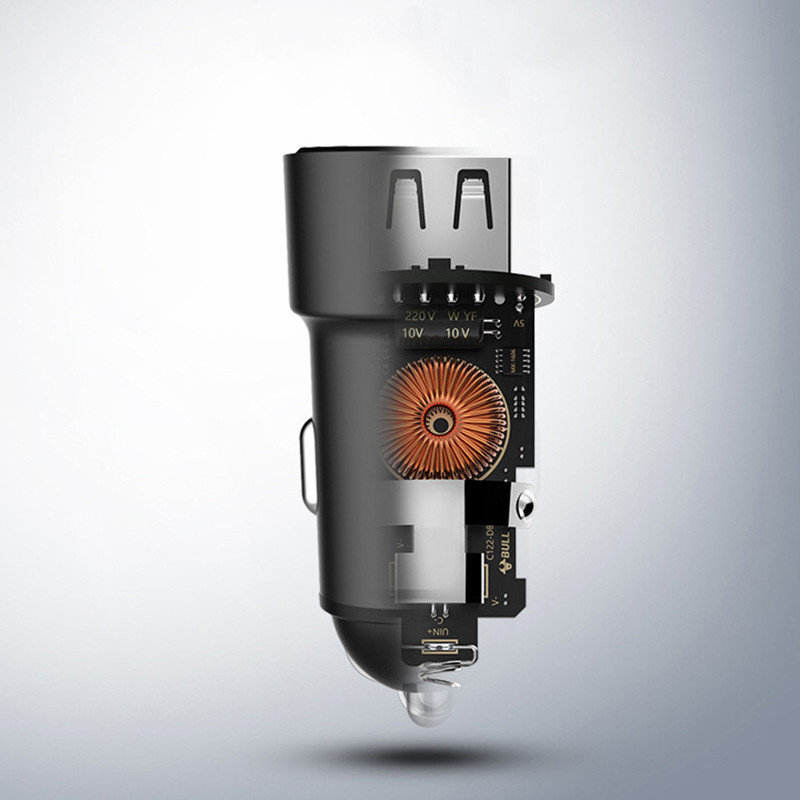 2.4A USB ātrā lādētāja automašīnas lādētājs iPhone Xr X 8 7 6 Dual USB automašīnas lādētājs Samsung Note 9 Xiaomi Mi 9 Huawei tālrunim