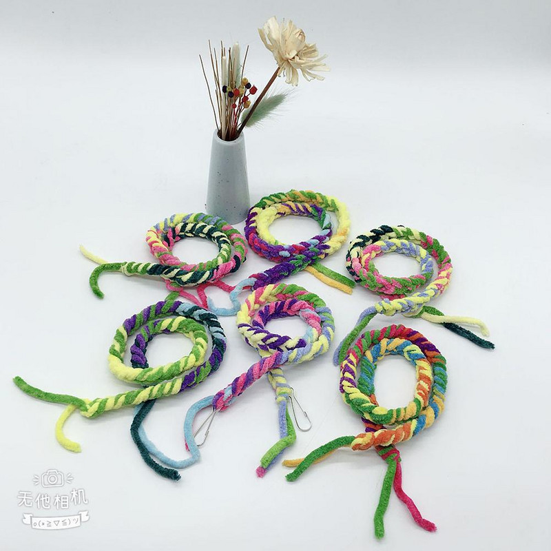 Roniv puuvillane köiega mänguasi hamstrile suhkruga purilennuki väike papagoi kiik võrkkiik lemmiklooma mänguasi