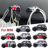 Autokujuline metallist dekoratiivne konksu kleebis Multifunktsionaalne traadiklamber MINI Cooper S JCW F54 F55 F56 F60 R55 R56 R60 R61 jaoks