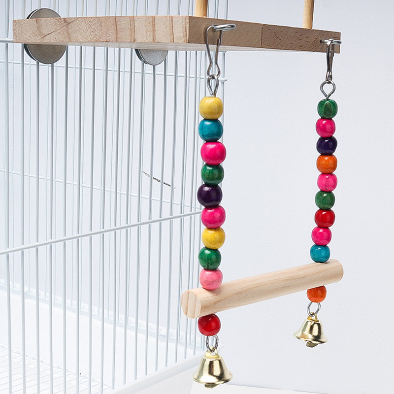 Papagailis putns, koka šūpoles asaru statīvs mājdzīvnieku rotaļlieta, piekārta platforma, statīvs, rotaļu statīvs, papagaiļa papagaiļa laktas, dēlis putnu būrim